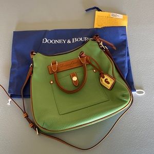 Dooney & Bourke green teardrop hobo